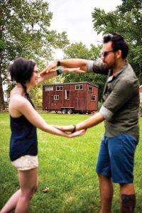 Vince Sorgentino and his girlfriend Sam Adams love their tiny home in Mullica Hill — all 264 square feet of it