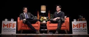 Stephen Colbert interviews J.J. Abrams at a fundraiser for the Montclair Film Festival