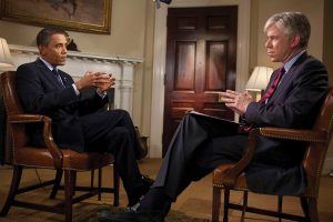 During his time at NBC, David Gregory interviewed President Barack Obama, and Presidents George W. Bush and Bill Clinton 