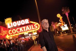 After the season two finale of “Parts Unknown,” Anthony Bourdain hosted a live retrospective episode from Atomic Liquors in Las Vegas
