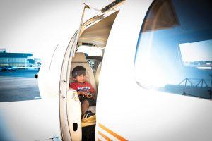Ethan Dutan takes monthly Angel Flights to Boston for hearing tests 