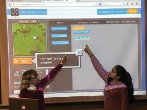 Students at Osage Elementary teach each other coding basics
