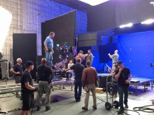 Some “Cosmos” scenes were filmed in studio 