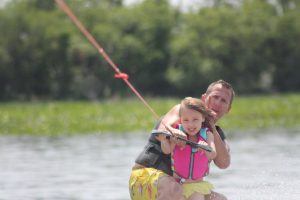 Jeff Barton and his youngest daughter ride Rancocas Creek 
