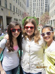 Deanna with friends in New York City