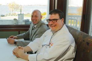 Frank Sidlow, front house manager, and Ian Palagye, executive chef 