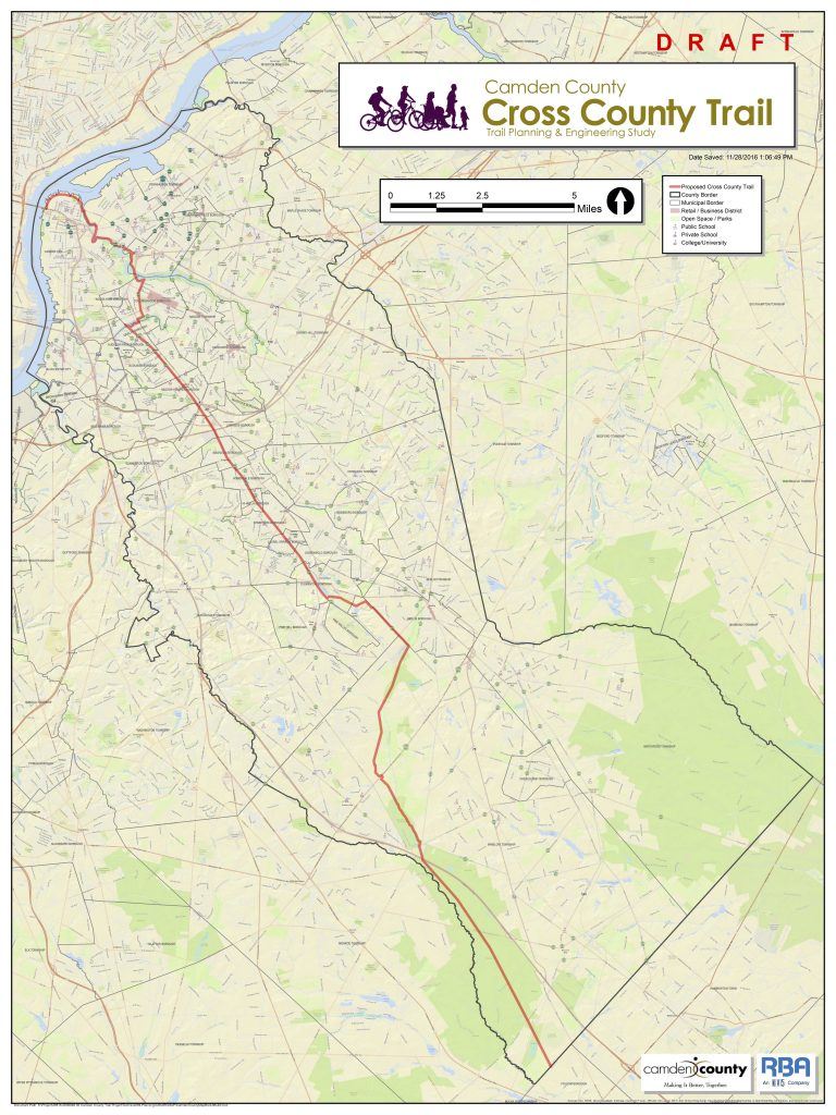Trail plan from the county's first public meeting on The Spine. 